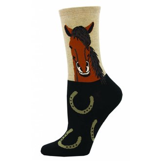 Socksmith Socksmith - Horse Portrait - Hemp - Crew - Women's