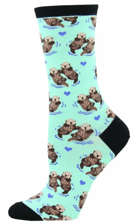 Socksmith Socksmith - Significant Otter - Blue Chalk - Crew - Women's