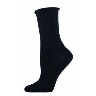 Socksmith Socksmith - Bamboo - Comfort Solid - Black - Crew - Women's