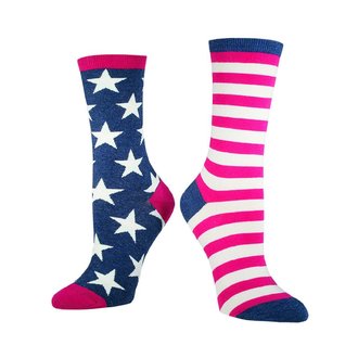 Socksmith Socksmith - Flag - Vintage Blue - Crew - Women's