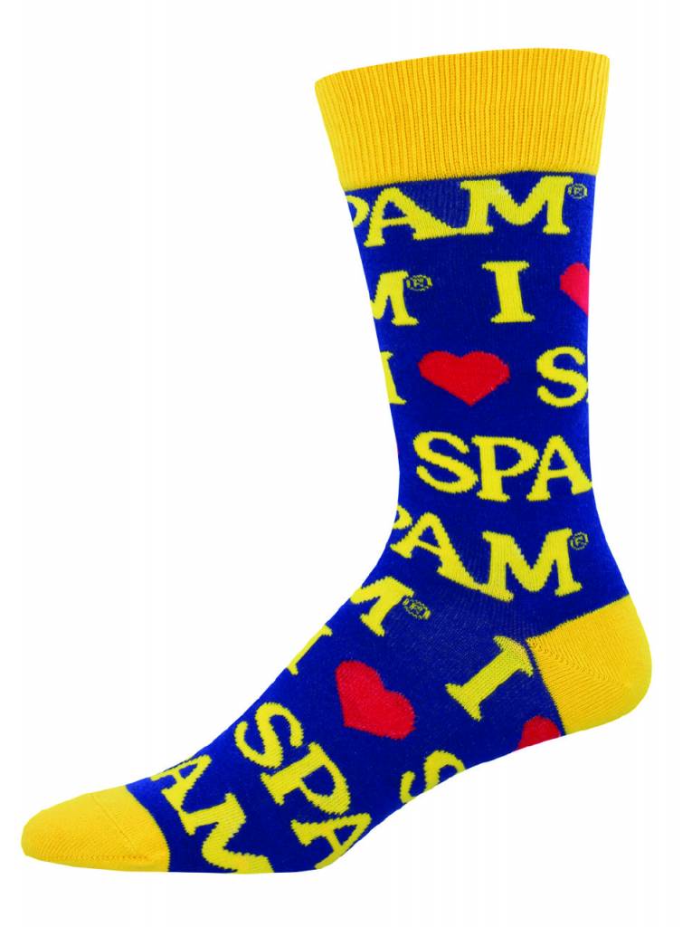 Socksmith - Spam - Spam Blue - MNC680 - Crew - Men's