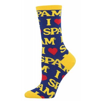 Socksmith Socksmith - Spam - Spam Blue - Crew - Women's