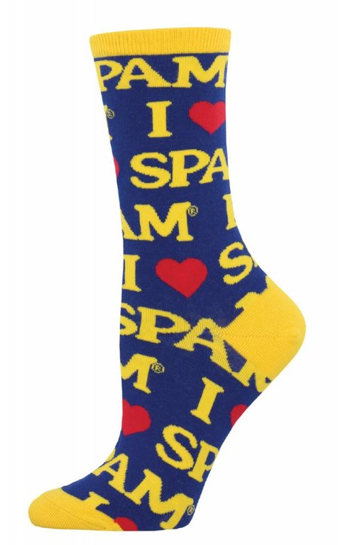 Socksmith Socksmith - Spam - Spam Blue - WNC710 - Crew - Women's