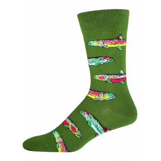 Socksmith Socksmith - Trout - Parrot Green - Crew - Men's