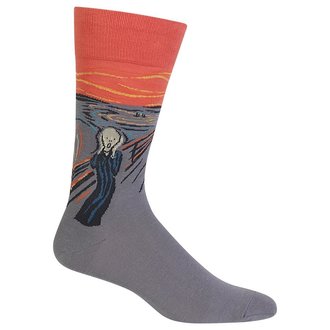 Hot Sox Hot Sox - Famous Artist Series - The Scream - Crew - Men's