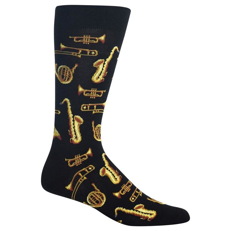 Hot Sox Hot Sox - Jazz Instruments - Black - Crew - Men's