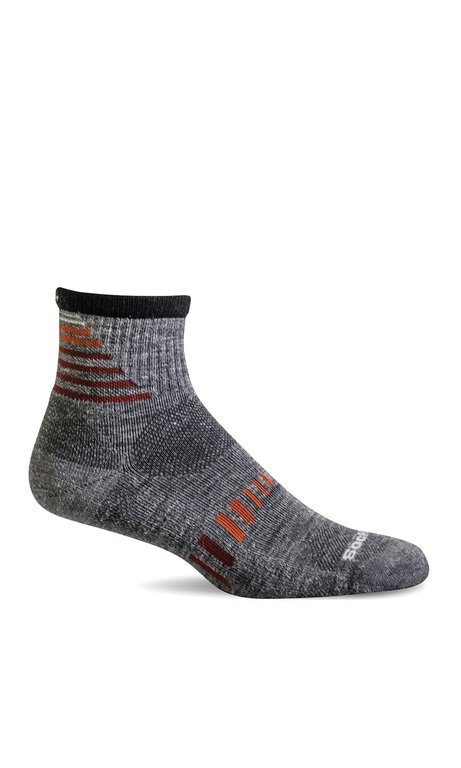 Sockwell Sockwell - Moderate Compression - Ascend II Quarter - SW67M - Grey - Men's