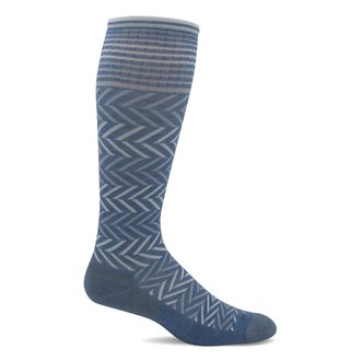 Sockwell Sockwell - Moderate Lifestyle Compression - Chevron - SW7W - Bluestone - Women's
