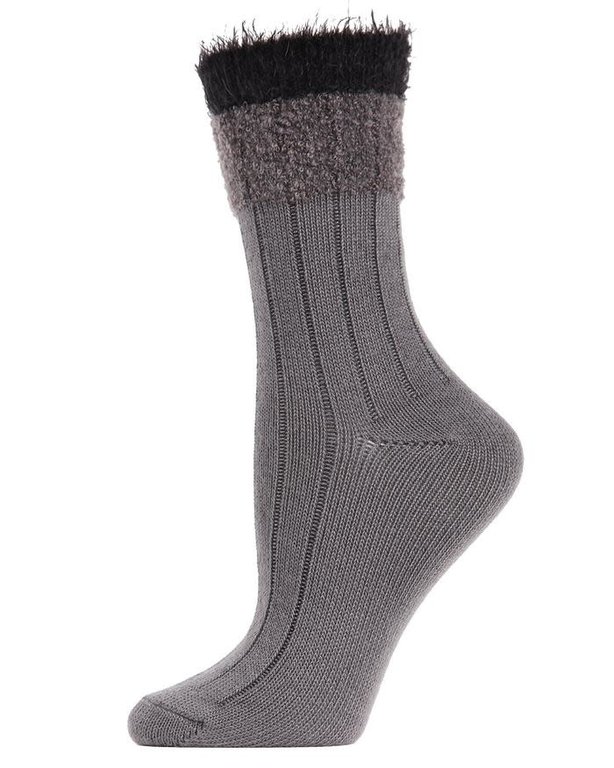 MeMoi MeMoi - Parfait Striped - Crew - Gray Heather - MCF05390 - Women's