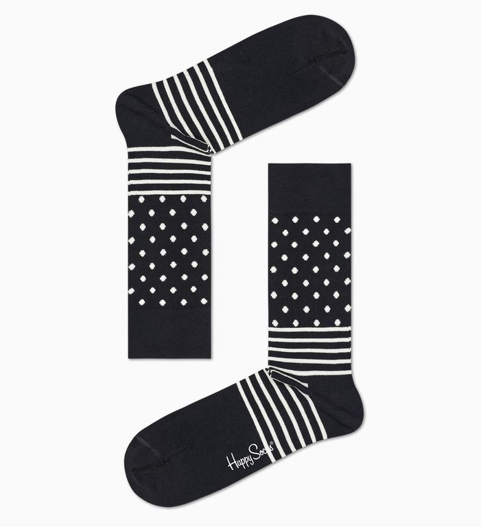 Happy Socks - Classic Black/White Gift Box - 4 Pack - Men's