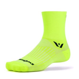 Swiftwick Swiftwick - Aspire - Quarter Crew High - Hi Vis Yellow