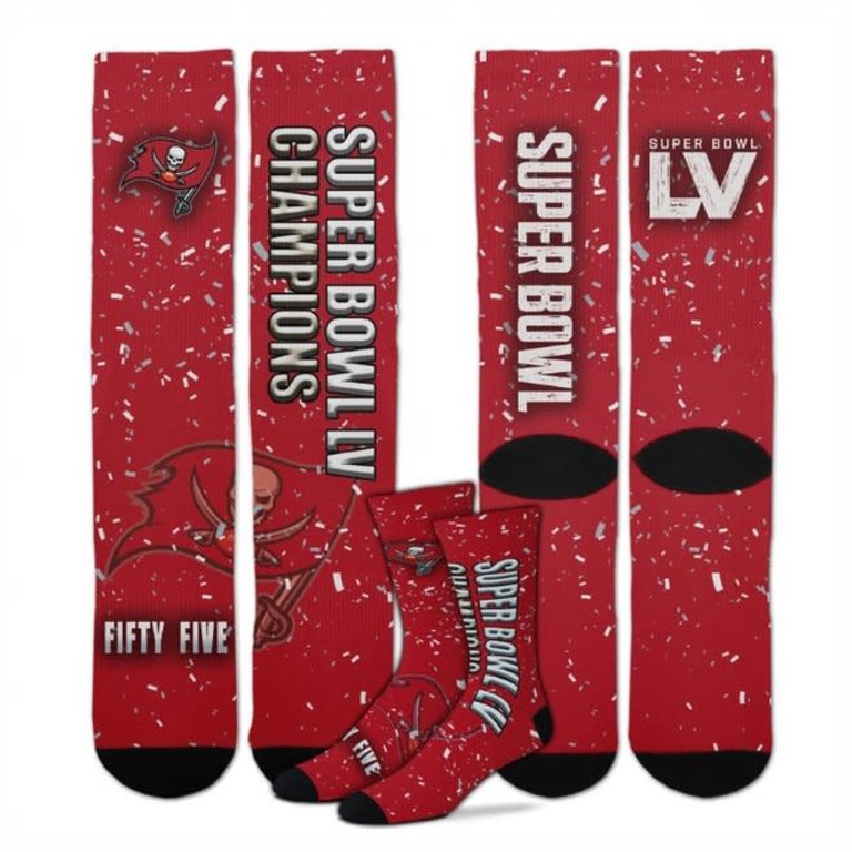 For Bare Feet FBF - Super Bowl LV - Tampa Bay Buccaneers - Fifty Five - Unisex