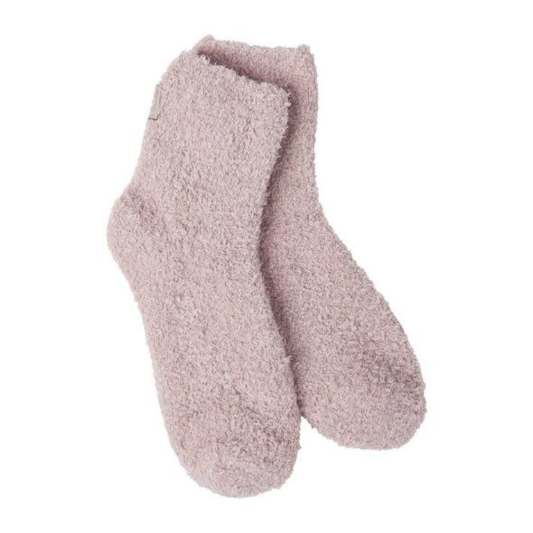 World's Softest World's Softest - Cozy Quarter with Grippers - W2441 - Adobe Rose