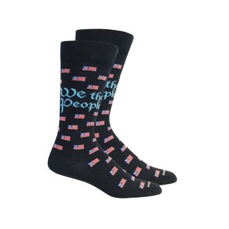 Brown Dog Hosiery Brown Dog Hosiery - We The People - Navy - Men's
