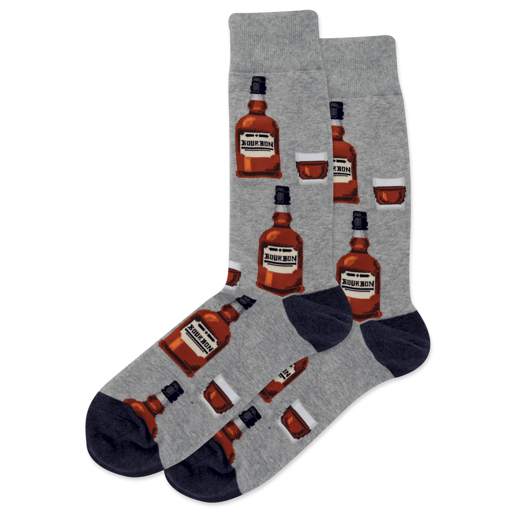 Hot Sox - Bourbon - Gray Heather - Crew - Men's