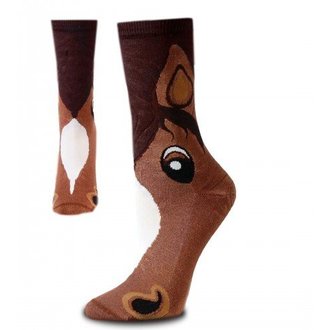 For Bare Feet FOR BARE FEET - Cartoon Horse - Crew - Youth