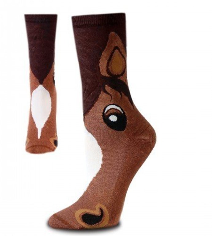 For Bare Feet FOR BARE FEET - Cartoon Horse - Crew - Youth