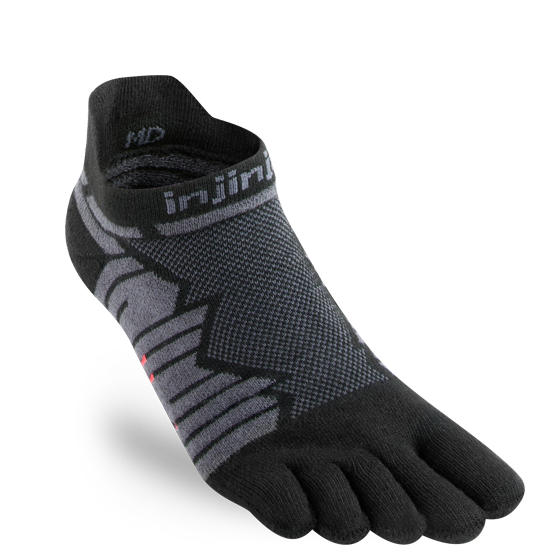 Injinji - Ultra Run No-Show Coolmax Onyx