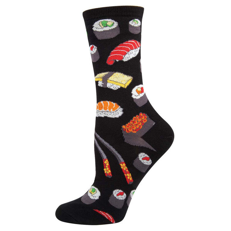 Socksmith Socksmith - Sushi - Black - Crew - Women's