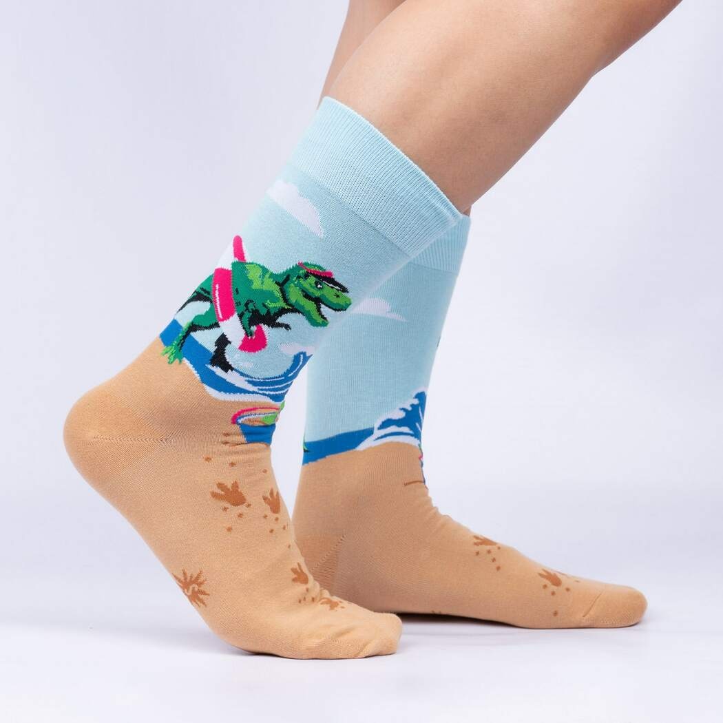 Sock It to Me - Dinos Gone Wild - MEF0611 - Crew - Men's