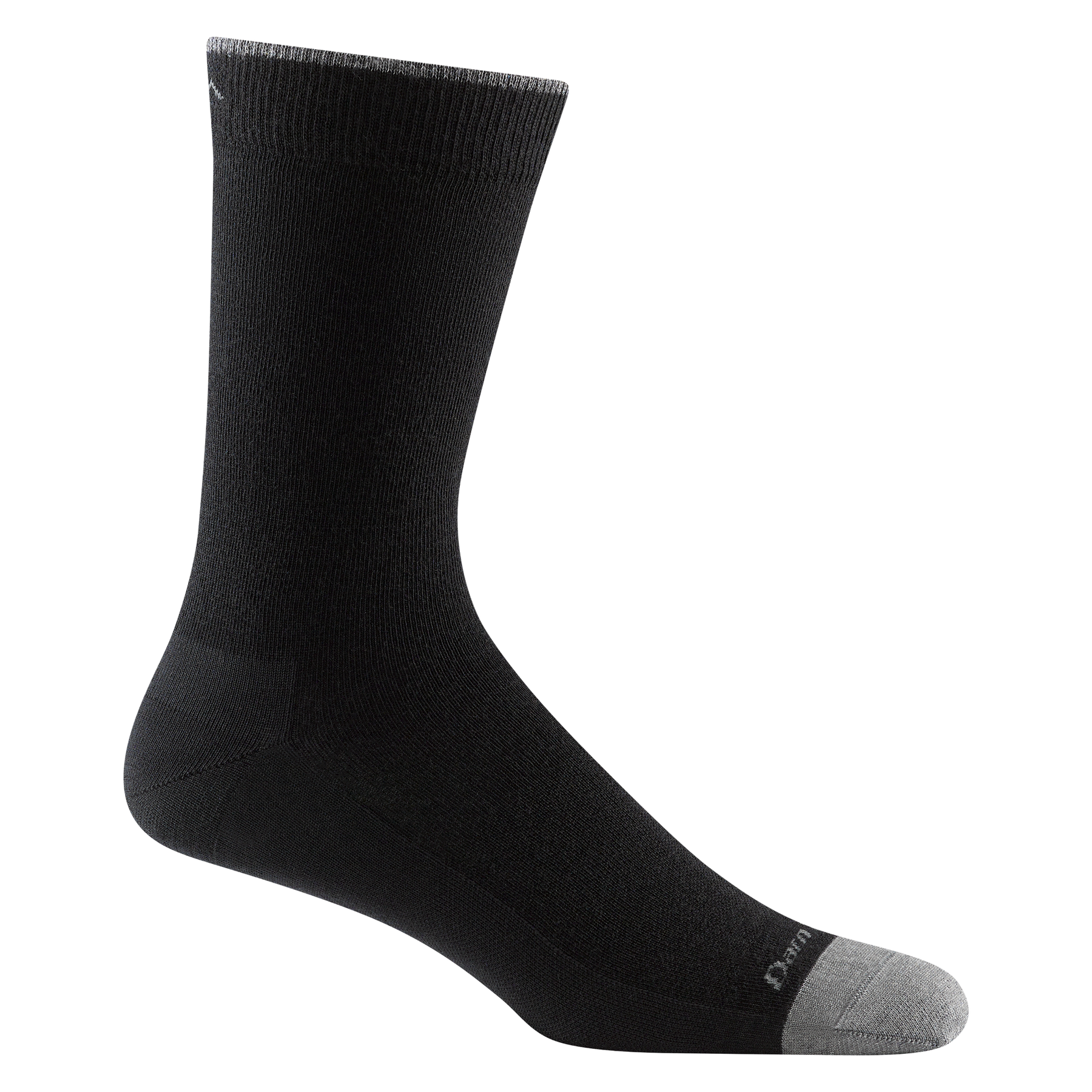 DARN TOUGH - Solid Lightweight Crew Black Men's