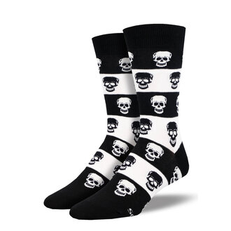 Socksmith Socksmith - Skull - Black/White - Crew - Men's