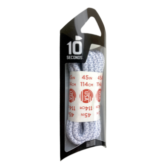10 Seconds - Honeycomb Laces - Silver/White