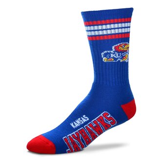For Bare Feet FBF - 4-Stripe Deuce - Kansas Jayhawks - Unisex