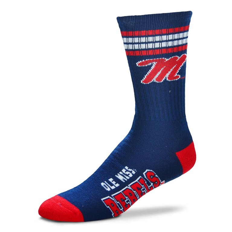 For Bare Feet FBF - 4-Stripe Deuce - Mississippi Rebels Ole Miss - Unisex