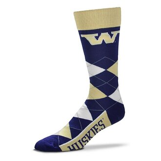For Bare Feet FOR BARE FEET - Argyle Lineup - Washington Huskies - Unisex - OSFM