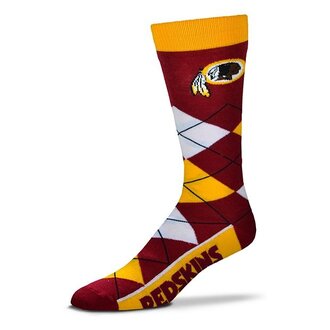 For Bare Feet FOR BARE FEET - Argyle Lineup - Washington Redskins - Unisex - OSFM