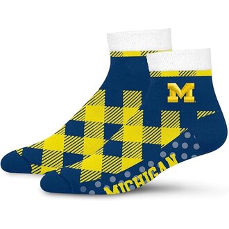For Bare Feet FBF - Cozy Buff - Michigan Wolverines - Unisex - OSFM