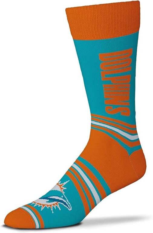 For Bare Feet FOR BARE FEET - Go Team - Miami Dolphins - Unisex - OSFM
