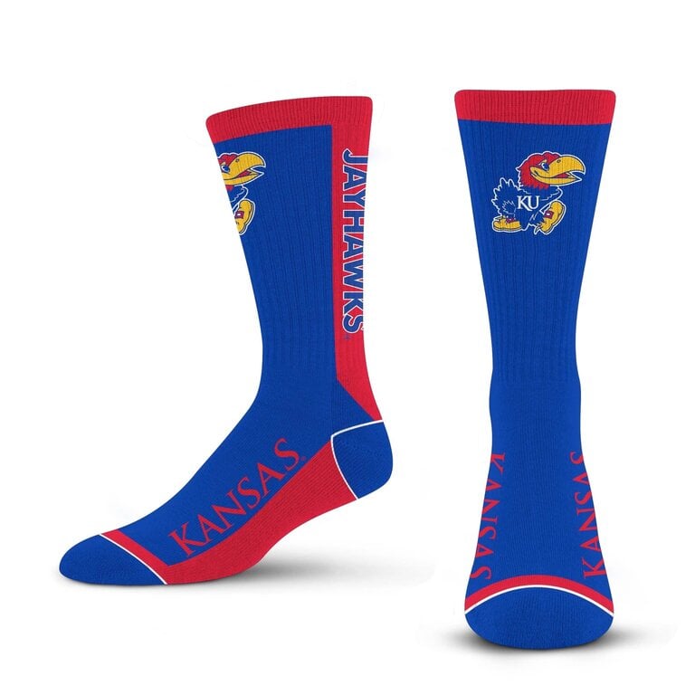 For Bare Feet FBF - MVP - Kansas Jayhawks - Unisex - Large