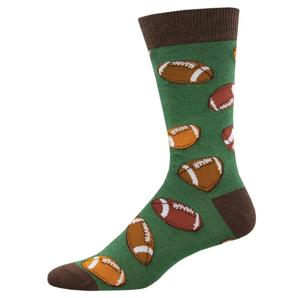 Socksmith - Bamboo - Hut Hut Hike - Green Heather - Crew - Men's