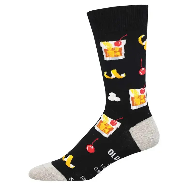Socksmith Socksmith - Call Me Old Fashioned - Black - Crew - Men's