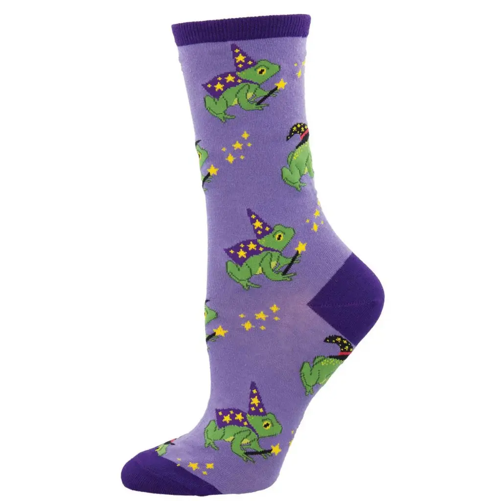 Socksmith - Freaky Frogs - Purple - WNC2389 - Crew - Women's