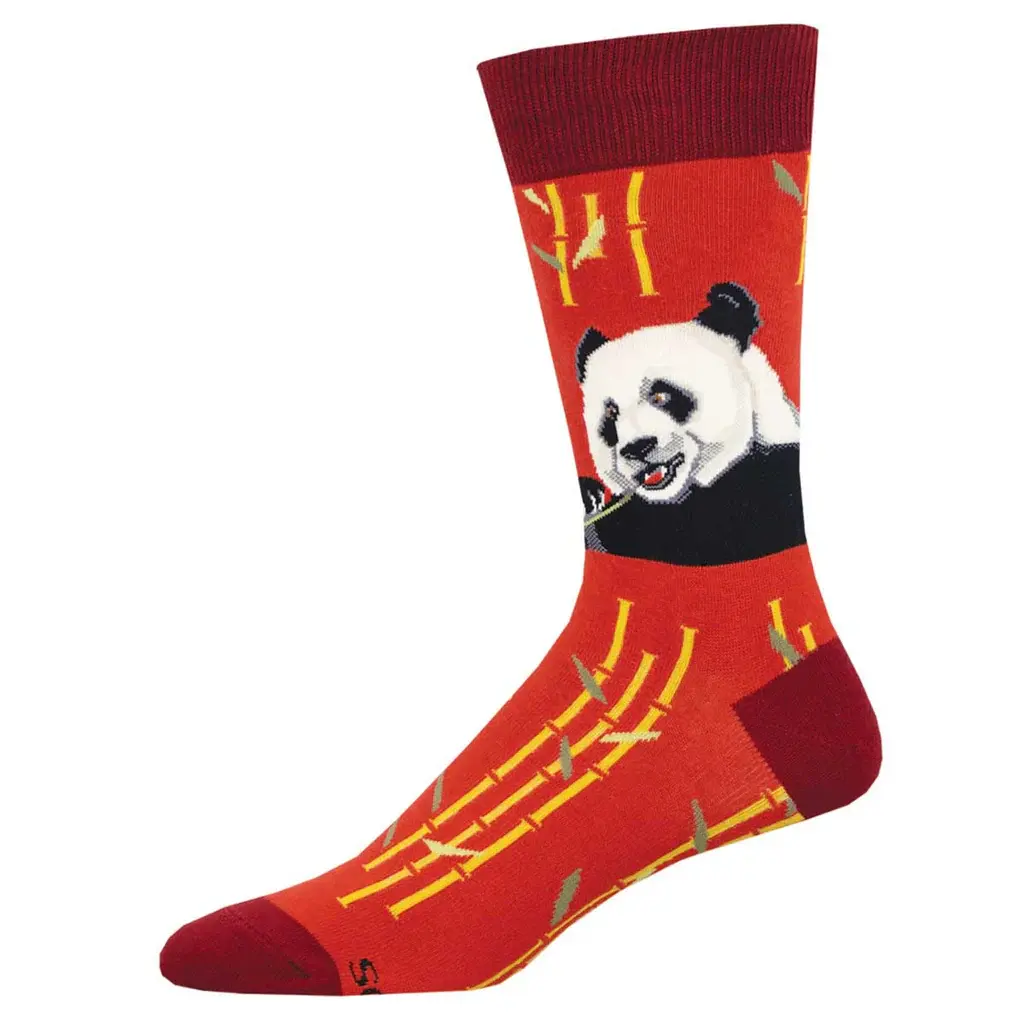 Socksmith - Giant Panda - Red - Crew - Men's