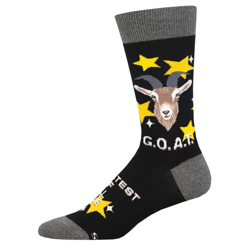 Socksmith - Goat - Black - Crew - Men's