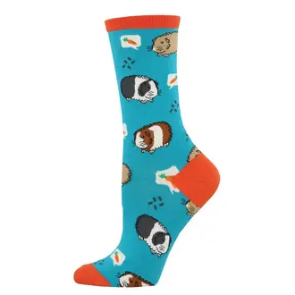 Socksmith Socksmith - Guinea Pigs - Turquoise - Crew - Women's