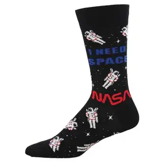 Socksmith Socksmith - I Need Space - Black - Crew - Men's