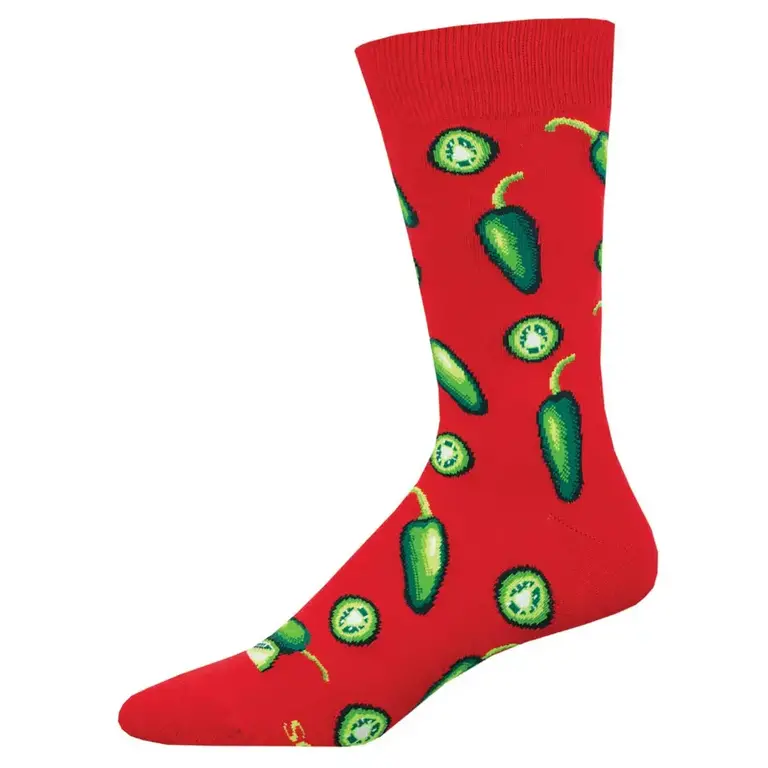 Socksmith Socksmith - Jalapeno Business - Red - Crew - Men's