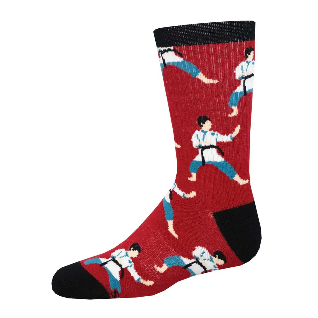 Socksmith - Martial Arts - Red - Crew - Kids - 7-10 Years
