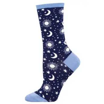 Socksmith - Moon Child - Navy - Crew - Women's