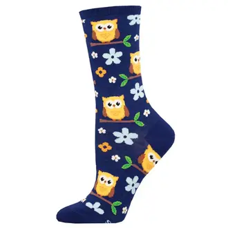 Socksmith Socksmith - Night Owl - Navy - Crew - Women's