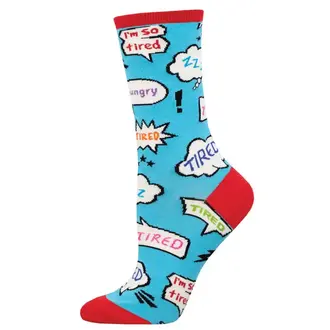 Socksmith Socksmith - No Rest For The Wicked - Blue - Crew - Women's