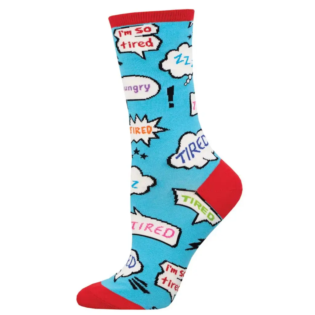 Socksmith - No Rest For The Wicked - Blue - Crew - Women's