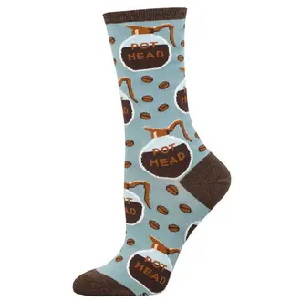 Socksmith Socksmith - Pot Head - Steel Blue - Crew - Women's
