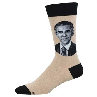 Socksmith Socksmith - President Obama - Hemp Heather - Crew - Men's