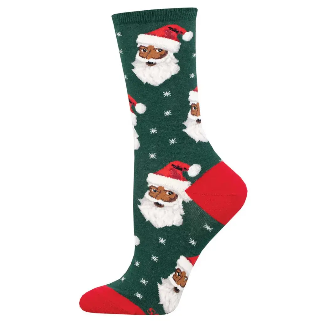 Socksmith - Santa - Black - Crew - Women's